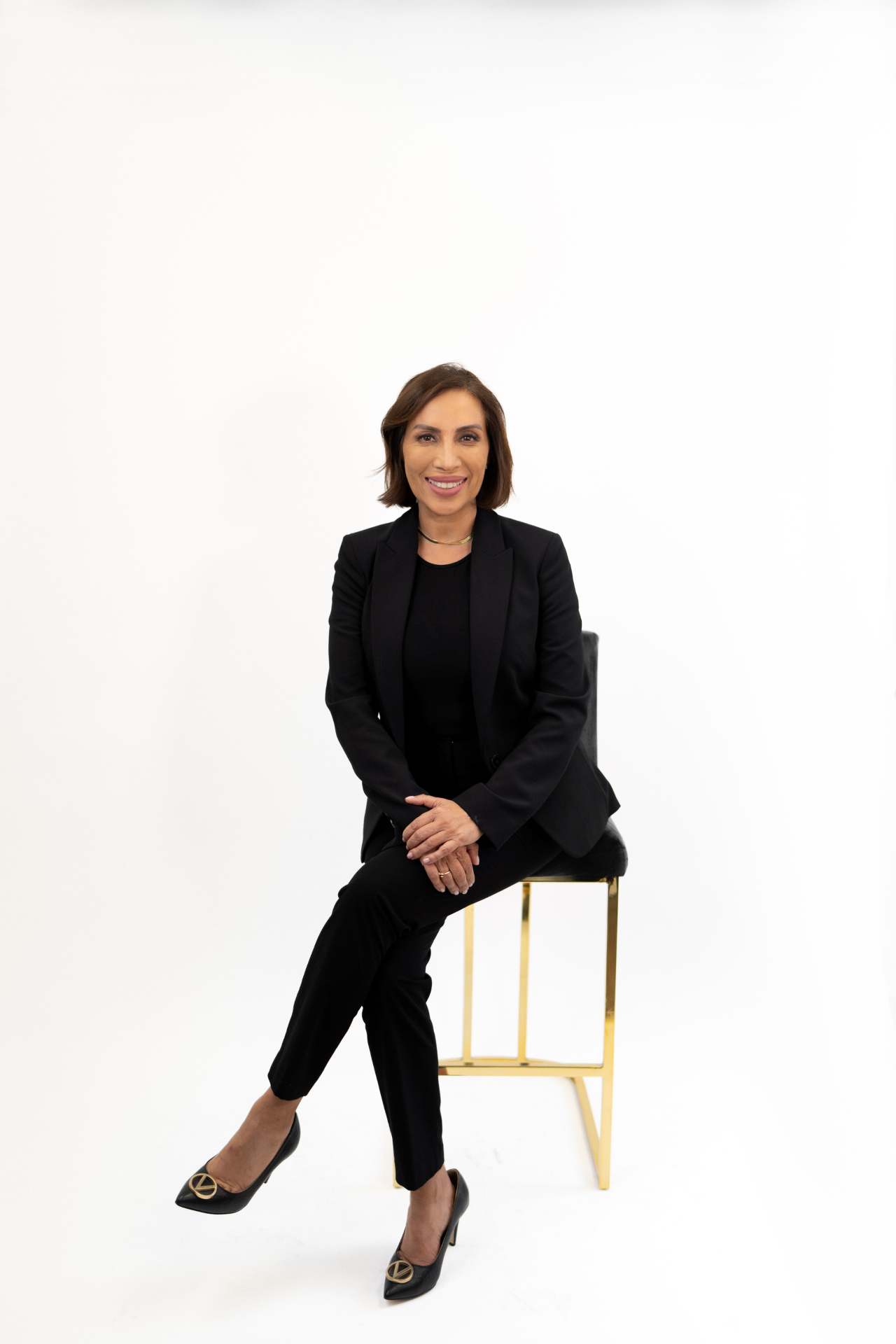 Niurka Gómez en sesión de trabajo